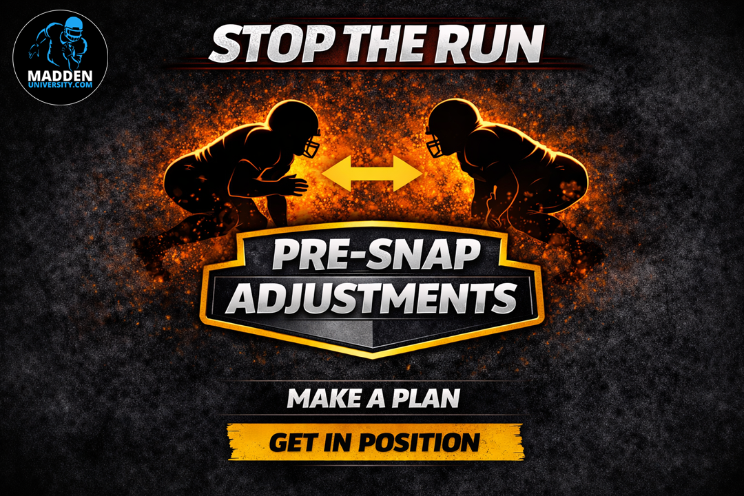 Stop the Run: The Power of Pre-Snap Adjustments