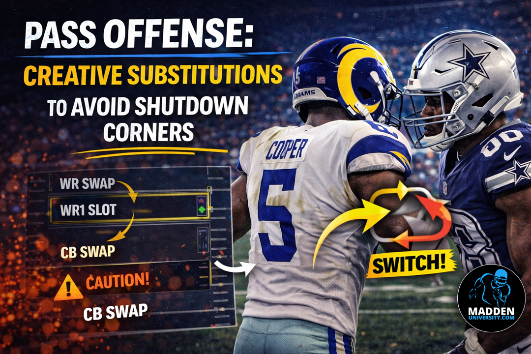 Pass Offense: Creative Substitutions to Avoid Shutdown Corners