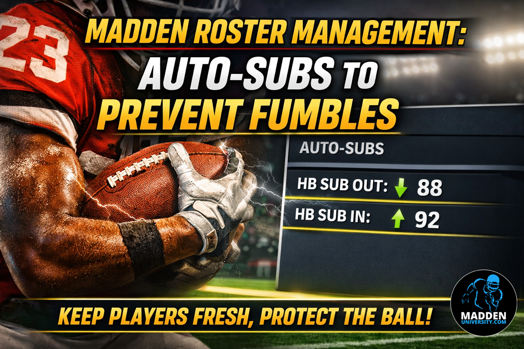 Madden Roster Management: Auto-Subs to Prevent Fumbles
